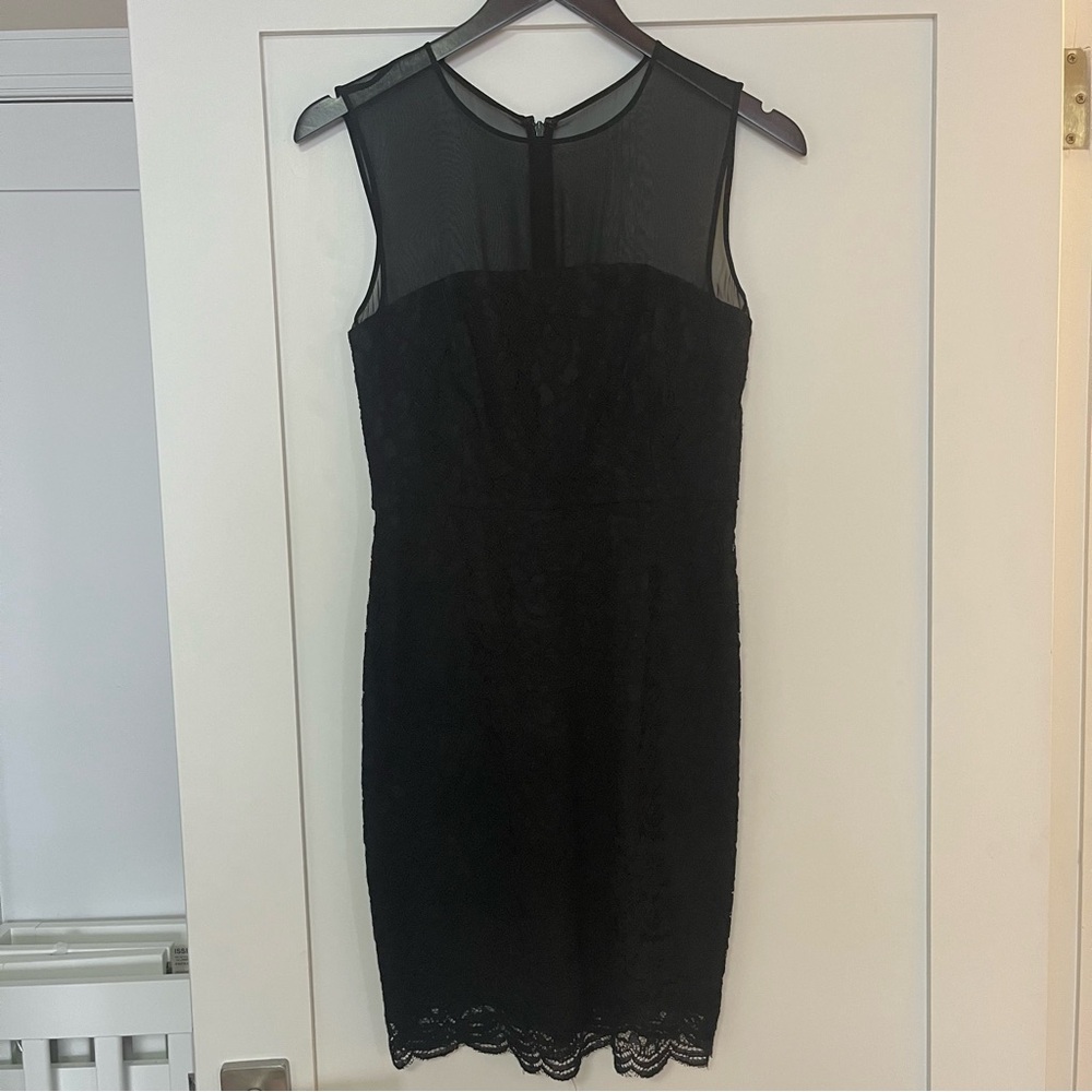Diane Von Furstenberg Black Lace Mini Dress